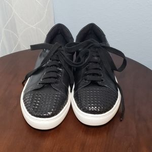 New Rebecca Minkoff black leather tennis shoes